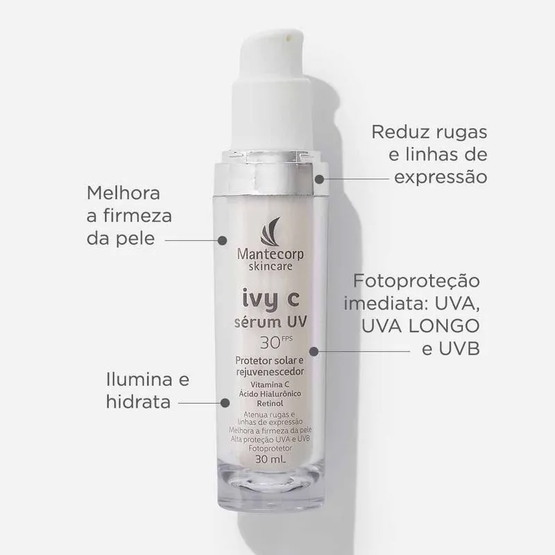 Sérum Ivy C UV FPS30 Mantecorp 30ml 2 Sérum Ivy C UV FPS30 Mantecorp 30ml 2