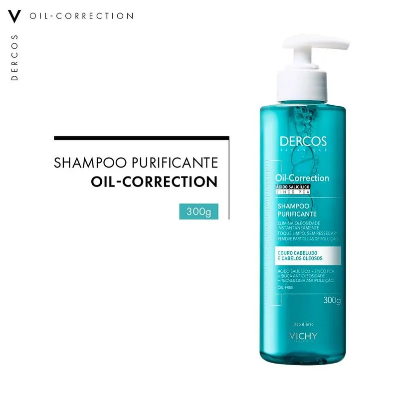 Shampoo Vichy Dercos Oil-Correction 300g 2 Shampoo Vichy Dercos Oil-Correction 300g 2