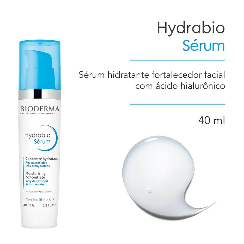 Sérum Facial Hidratante e Fortalecedor Bioderma Hydrabio 40ml 2 Sérum Facial Hidratante e Fortalecedor Bioderma Hydrabio 40ml 2